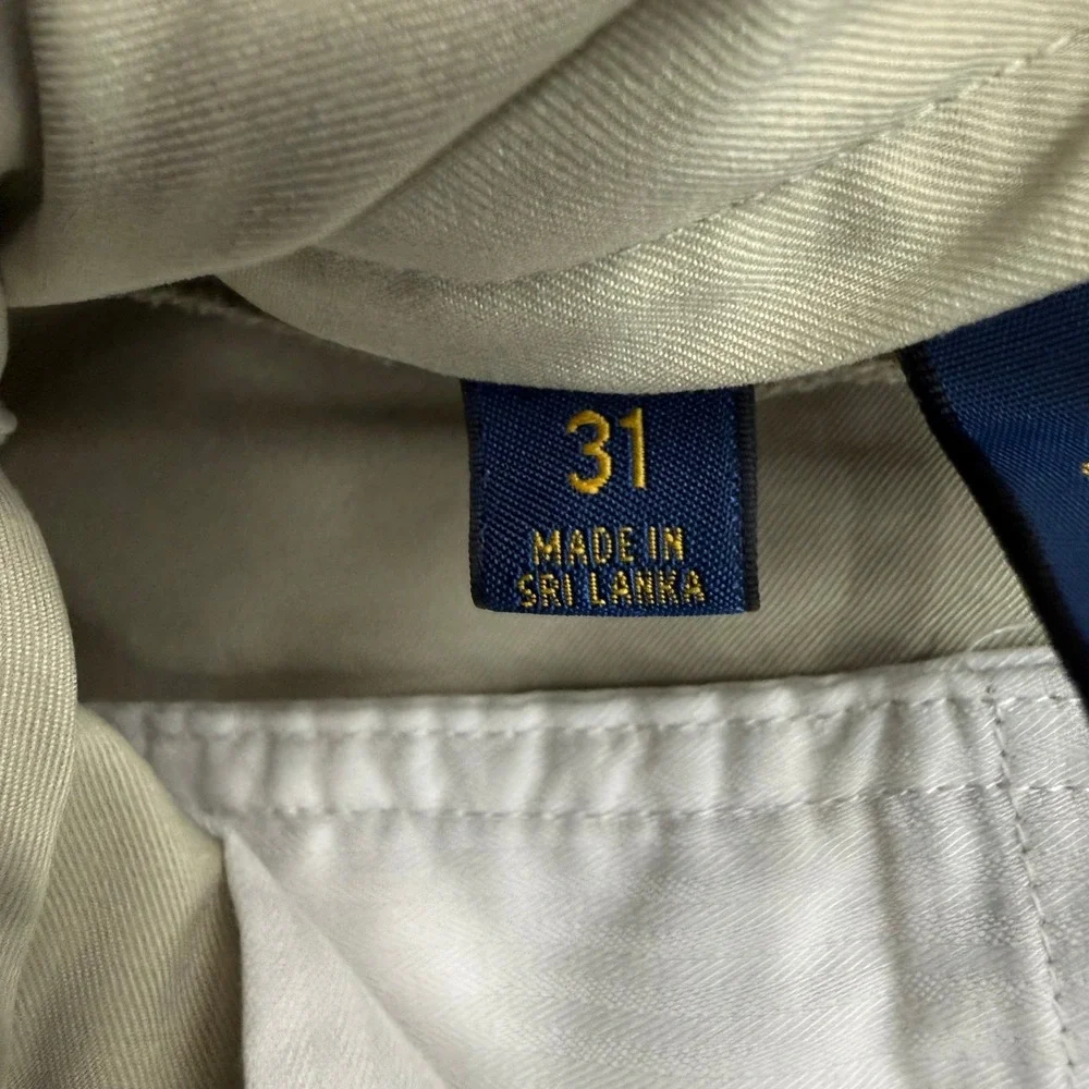 Polo Ralph Lauren Performance Men 31 Khaki Stretch Classic Fit Chino Golf Shorts